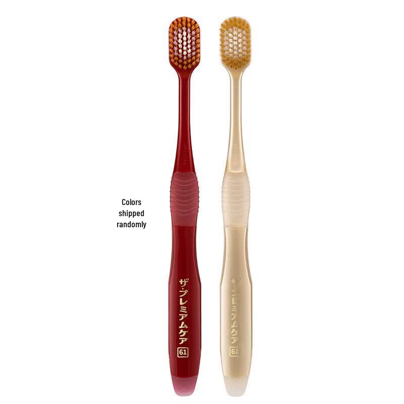 EBISU 65-Hole Comfort Wide Head Soft Bristle Toothbrush, 2-Pack