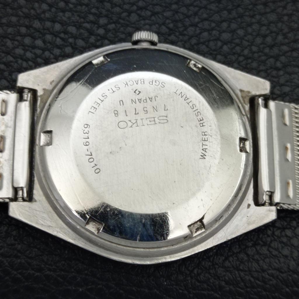 JAPAN VINTAGE SEIKO 5 AUTOMATIC 6349A MENS WHITE COLOR DIAL WATCH a702627-1