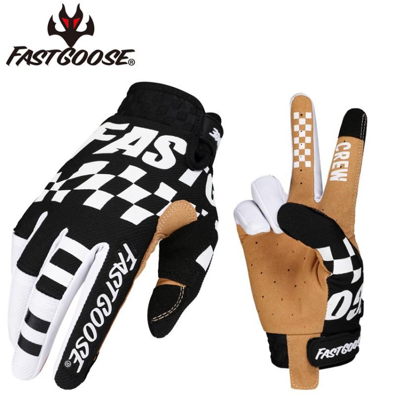 FASTGOOSE Motorcycle Gloves MX Racing Cycling Offroad Touchscreen Long Fingers