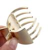 Sweet Simple Korean Zinc Zinc Alloy All-match Female Hair Accessories Hair Clip Grasping Clip Metal Hair Claw