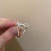 Anello Minimalista da Donna in Argento Sterling 925, Inossidabile, Anello Aperto di Alta Gamma per Dito Indice di Coppia
