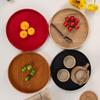 FengZhi Japanese Style Wooden Round Serving Tray