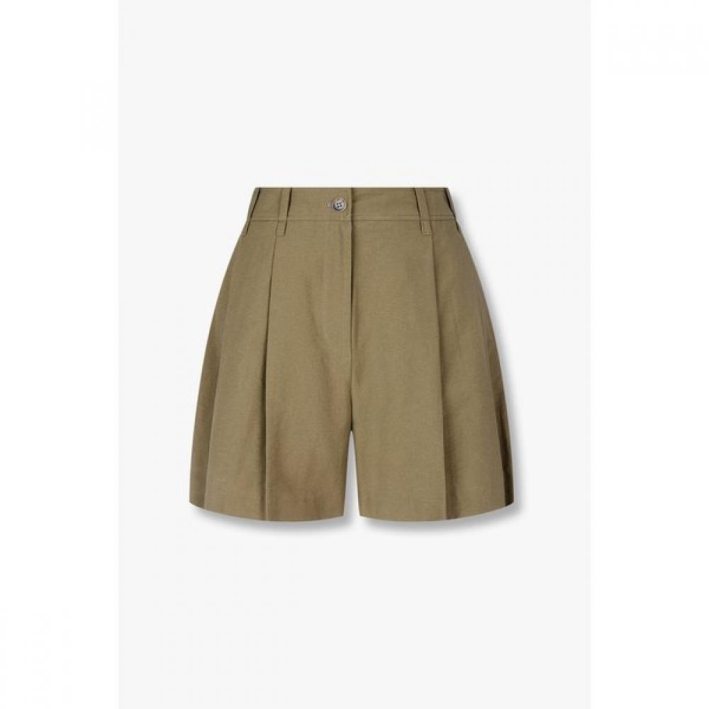Vov Two Tuck Pleated Shorts 7156230013 ecru (07)/S(55)
