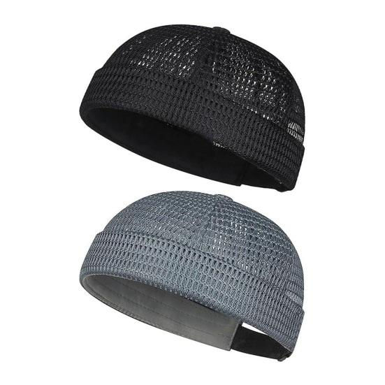 1/2 stk. Herrehat Justerbar Tilpasset Pasform Åndbart Mesh Design Letvægts Foldbar Hip-Hop Stil Sommerkasket Udendørs Aktiviteter Rejsetøj