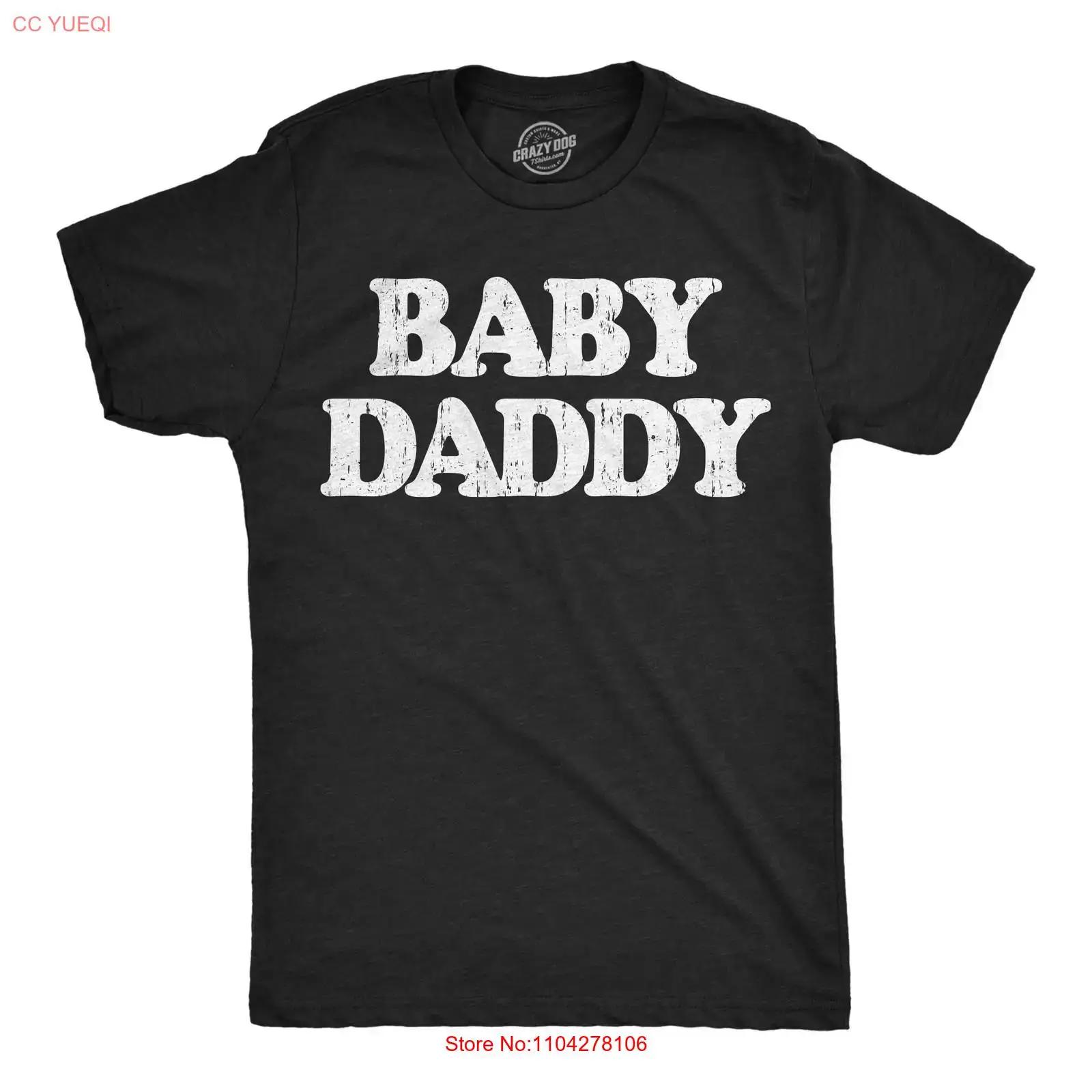 

Mens Funny T Shirt Baby Daddy Sarcastic Parent Novelty For Men vintage Washed Slightly homme Comfortable Top For Everyday Wear 5XL різнокольоровий