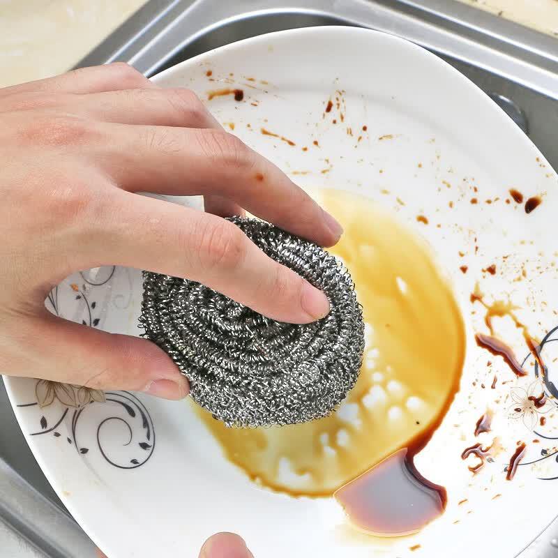 Miaojie Large Steel Wool Scrubber Set