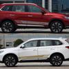 2 STK Bilstyling Dørside Skjørt Striper Vinyl Klistremerker For Mitsubishi Outlander Reflekterende Auto Dekorasjon Dekaler Tilbehør