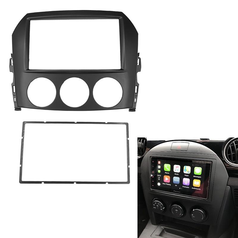 

2 Din Car Radio Fascia For Mazda MX-5 MX5 Miata DVD Stereo Frame Plate Adapter Mounting Dash tallation Bezel Trim Kit чорний