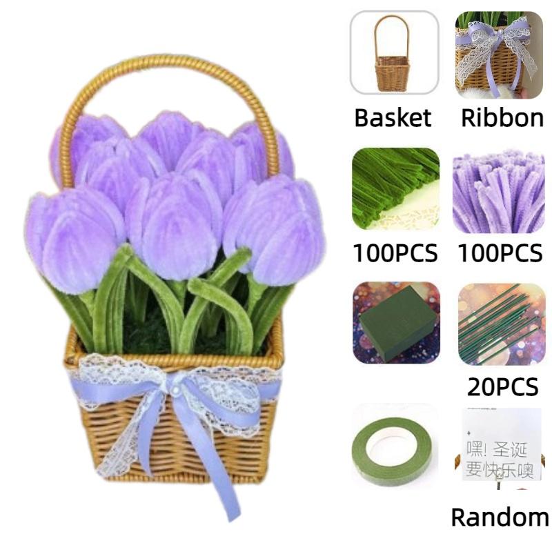 Marigold Tulip Material Pack With Basket For Cryptic Twisted Stick Hair Root Hair Strips