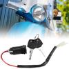 2 Pcs Ignition Switch Lock and Key Set for Bike Tricycle Electric Scooter Accessories Replacement