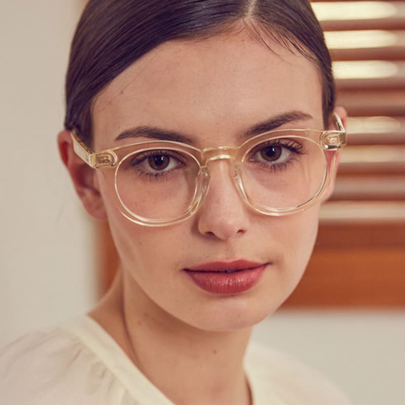 DAYWALKER Zeiss Lens Unisex Blue Light Blocking Horn-Rimmed Glasses HENRY C15