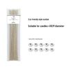 Smokeless Cotton Candle Wicks with Holders - DIY Handmade Over-Waxed Wicks