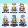 Golden Saint Seiya Pvc Figure Anime Collectible Model Cake Topper Blind Box Toy