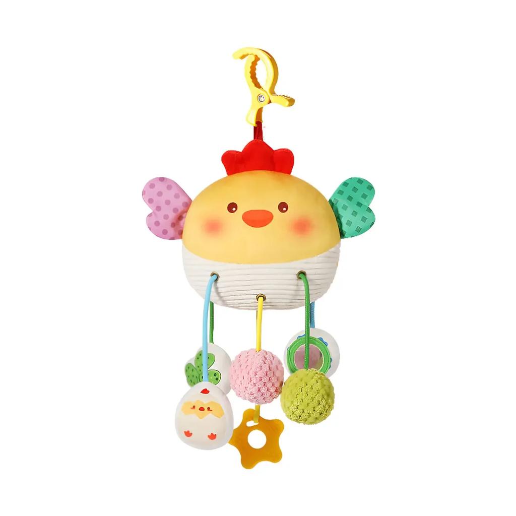 New Baby Bed Hanging Drawstring Toy Newborn Baby Stroller Toy Cute Animal Educational Toys Hand Grip Plush Bebe Fun Bedtime Toys