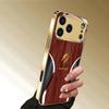 Creative Golden Dragon Pattern Gold Metallic Paint Glass Phone Case For iPhone 17 11 12 13 14 15 16 Pro Max Plus 17Air 16E Cover