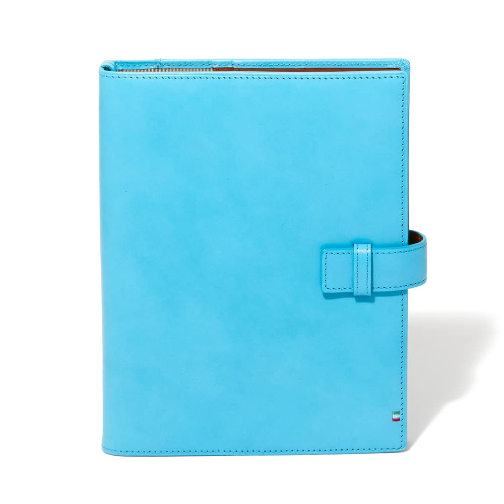 

Planner notebook Italian leather [Golbe] cover, cover, (blue, A5) синий