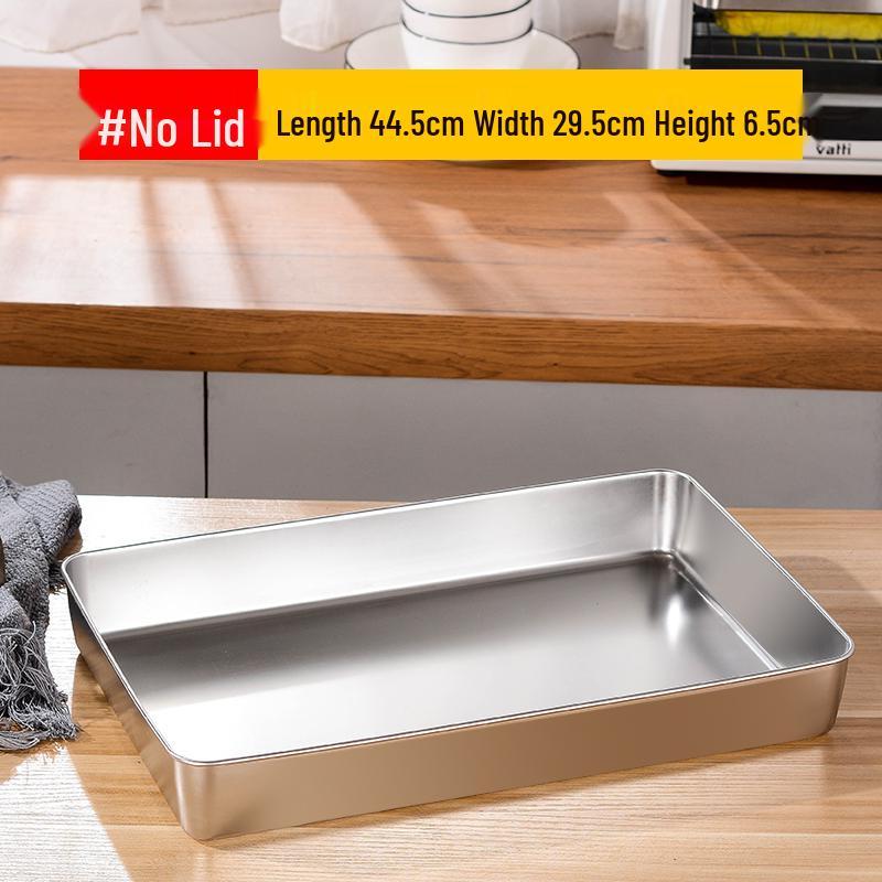304 Stainless Steel Square Baking and Serving Tray