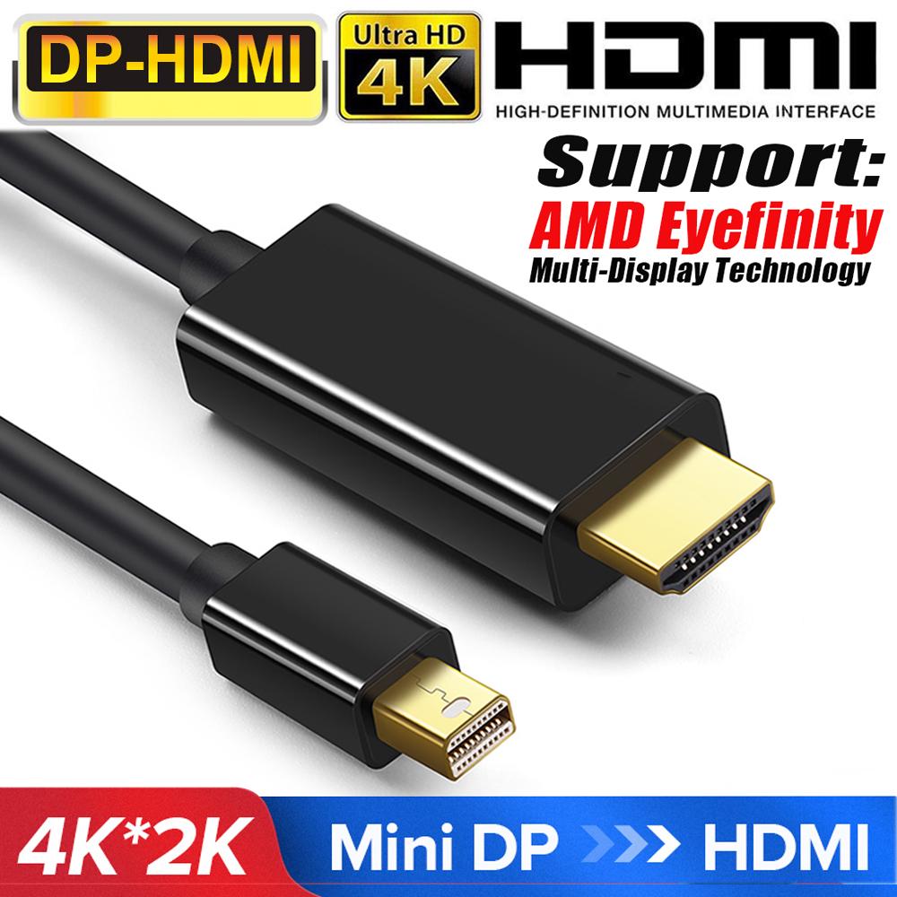 Buy 1.8M Mini DP Display Port Thunderbolt To HDMI Cable Adapter For