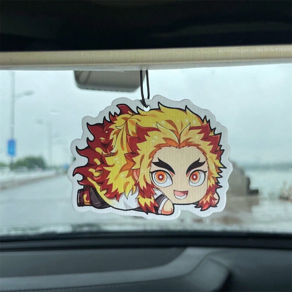 Demon Slaye Air Freshener Tanjirou Nezuko Car Home Creative Aroma Difusers In-Car Room Deodorant Perfume Pendant for Party Gifts