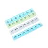 Transparent Moisture-Proof Weekly Pill Organizer with Compartments