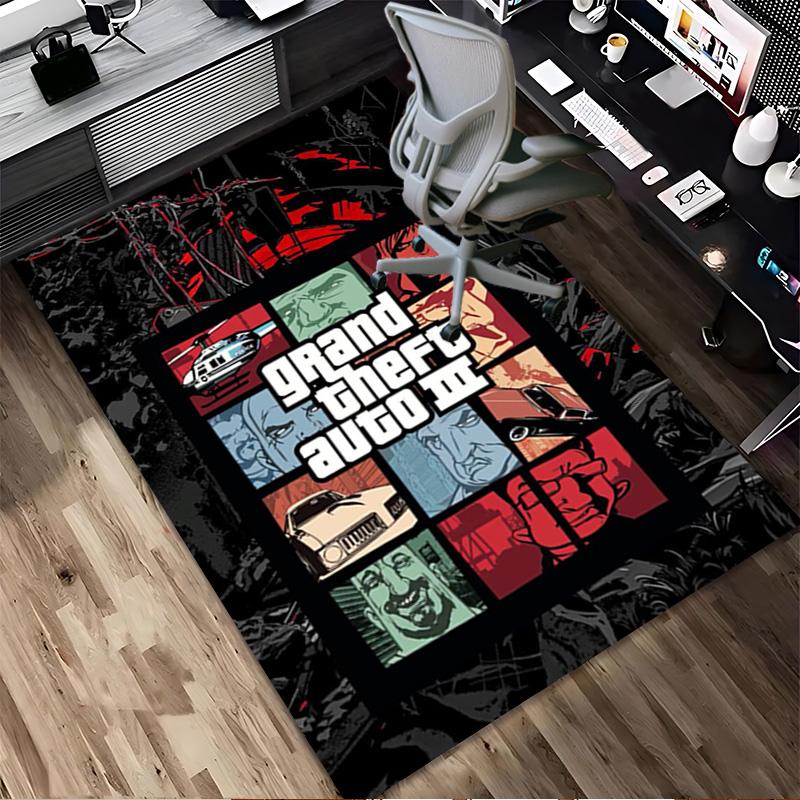 Gta Iii Cover Living Room Non-Slip Area Rug Soft Carpet for Bedroom Game Playroom Sofa Office Home Decor Doormat Christmas Gift C9211699