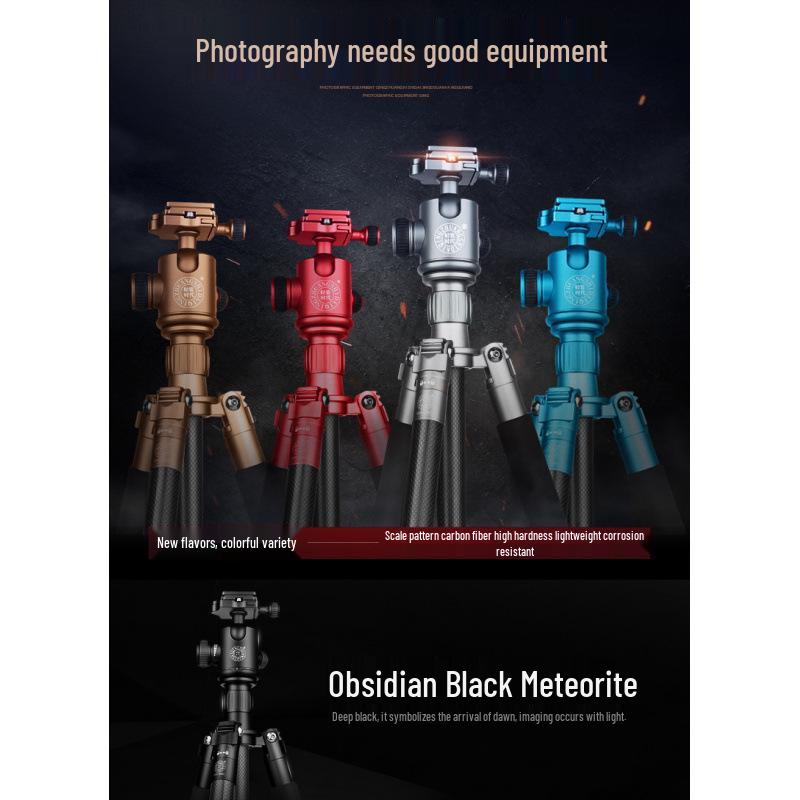 Era Q868C Carbon Fiber Ultra-Light Tripod for DSLR & Mirrorless Cameras - Portable & Professional for Travel
