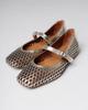 Perforated Ballet Flats Krula 2402855 36 Golden Leather