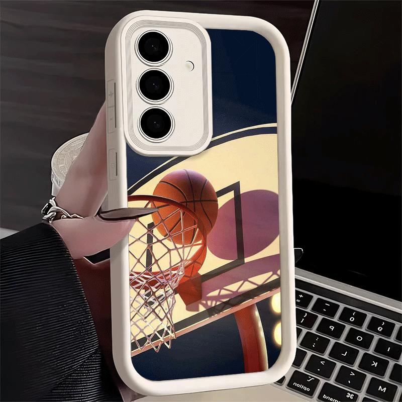 Phone Case for Samsung Galaxy S26 S25 Ultra S24 FE Basketball Basket Sports Shell S23 Plus S22 + S21 S20 5G Soft Silicone Funda