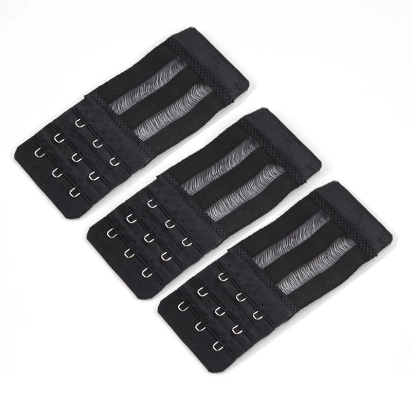 3Pcs/set 3 Hook Bra for Women's Sexy Elastic Bra Extension Strap Hook Clip Expander Adjustable Buckle Intimates Accessories