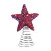 Christmas Tree Topper Decoration Romantic Unique Star Treetop Xmas Decor for Cafe