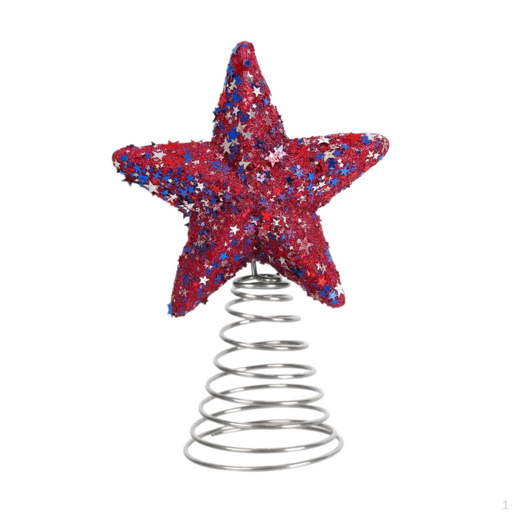Christmas Tree Topper Decoration Romantic Unique Star Treetop Xmas Decor for Cafe