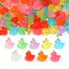10Pcs 3D Yellow Duck Charms Cute Pendants For Jewelry Making Handmade Earrings Bracelet Necklace Key Chain Accessories