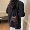 2025 Winter New French Box Bag Niche Texture Women's Messenger Bag Personalized Versatile Size Shoulder Bag
