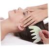 Jade Massage Comb Scalp Gua Sha Tool for Face and Hair, Multifunctional Scalp Massager, Jade Green, Relieve Headache Promote Hair Growth
