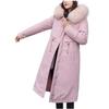 Women's Winter Long Thickening And Velvet Keeping Warm Casual Coat With Hat