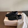 Mesh Mary Jane Damenschuhe Sommer 2025 neu hohl flacher Mund flacher Absatz flache Sohle Gürtelschnalle rutschfeste einzelne Schuhe