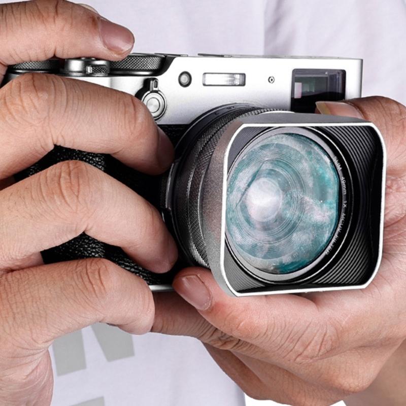 Paraluci Quadrati in Lega di Alluminio per Fotocamere X100V X100T/F X100VI Riducono Riflessi e Ghosting Migliorando l'Esperienza Fotografica