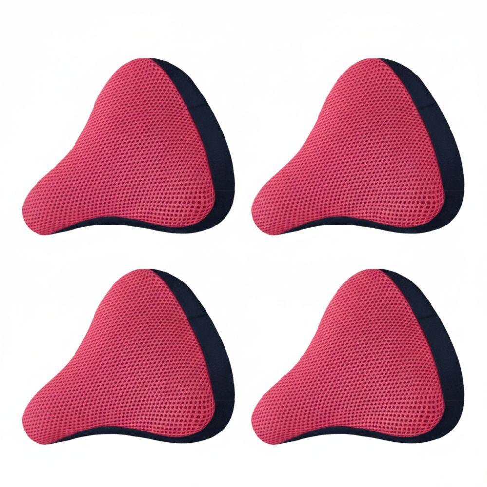 4PCS 3D Fabric Bike Seat Cover Breathable Mesh Bicycle Saddle Cover Riding Equipment