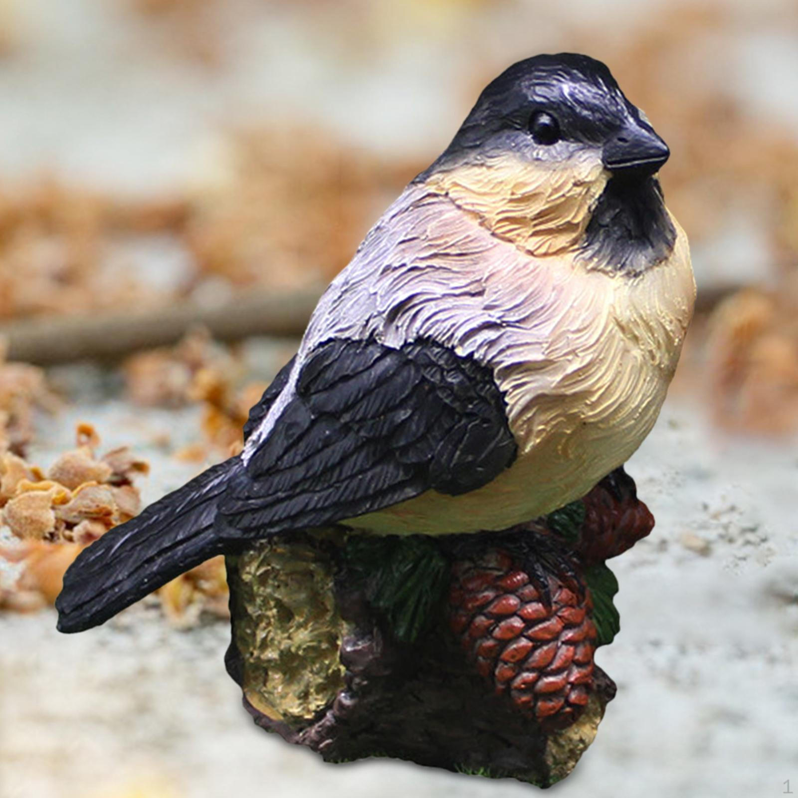 

Миниатюрные фигурки птиц, аксессуары, искусственные садовые статуи для уличного горшка серый