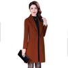 Autumn Winter Korean Woolen Coats Office Lady Overcoat Cashmere Woman Clothes