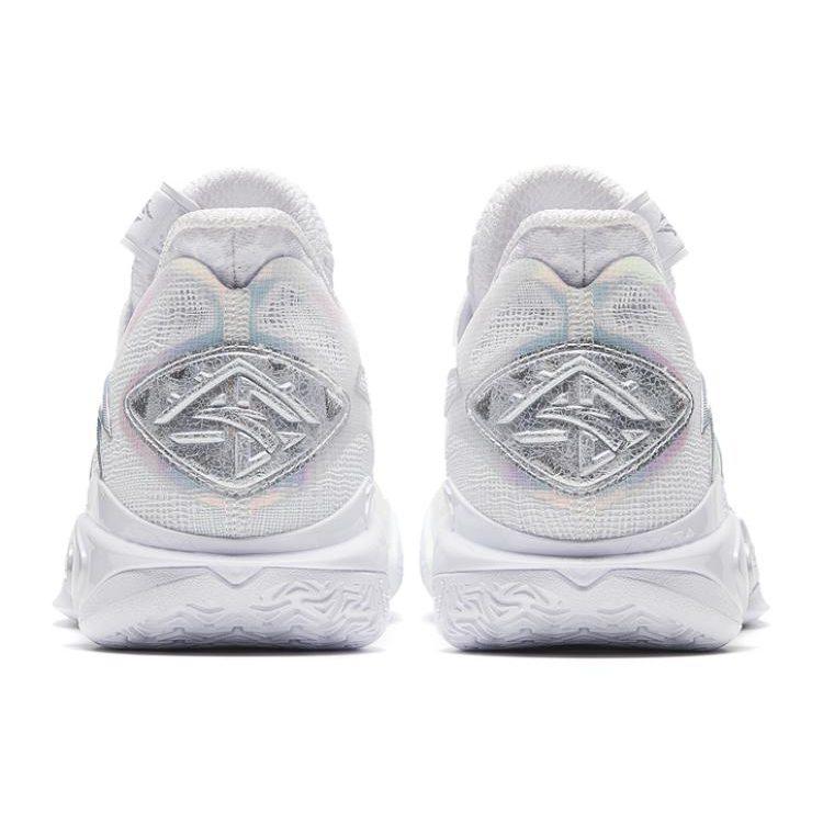 Anta Shock Wave 5 Heritage Low top Slip Resistant Abrasion Resistant Basketball Shoes Women's Gray Silver 122331106-7