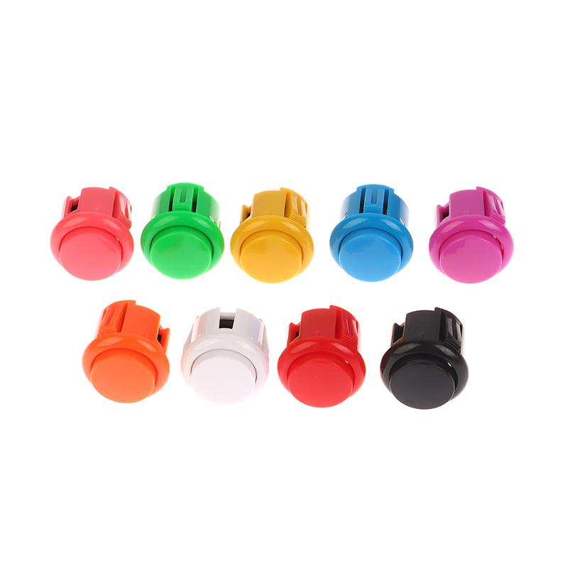 1Pc 24Mm Circle Push Button Micro Switch Game Arcade Controller Joystick Console Diy Kit Arcade Fighting Machine Button