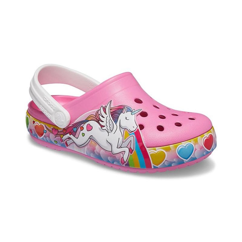 Crocs Classic clog Fun Academy Unicorn Comfortable Everyday Children's Sandals Rose Pink Children's Model