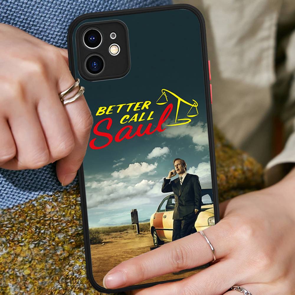 B-Better Call Saul For IPhone 16 15 14 Plus 13 12 11 Pro Max X XS MAX Translucent Matte Shockproof Cover