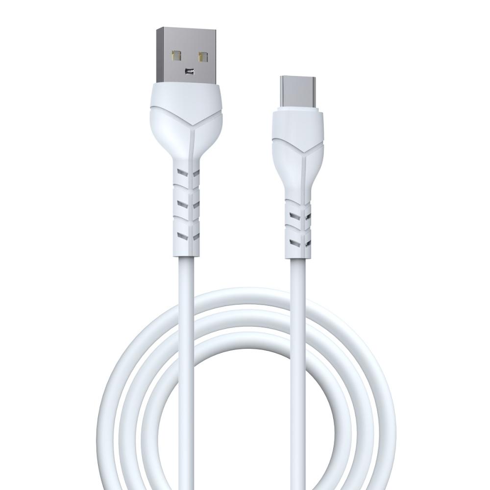 Devia Kabel Kintone Ec145 Usb - Usb-C 1,0 M 2,1A Biały