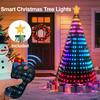 Smart WiFi APP Christmas Tree Light 400 LED Music Sync DIY Pattern App Remote Waterproof for Indoor Outdoor Christmas Decoration