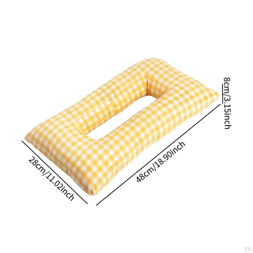 Ohrpiercing-Kissen Schutz Maschine Waschbar Rechteckig mit Loch Nackenstütze