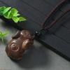 Hand-carved mahogany necklace retro femininity long autumn and winter sweater chain cotton and linen accessories