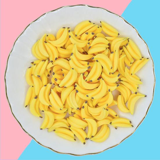 5Pcs Banana Toys Dollhouse Miniature Food Play Ornament Scene Decoration Model