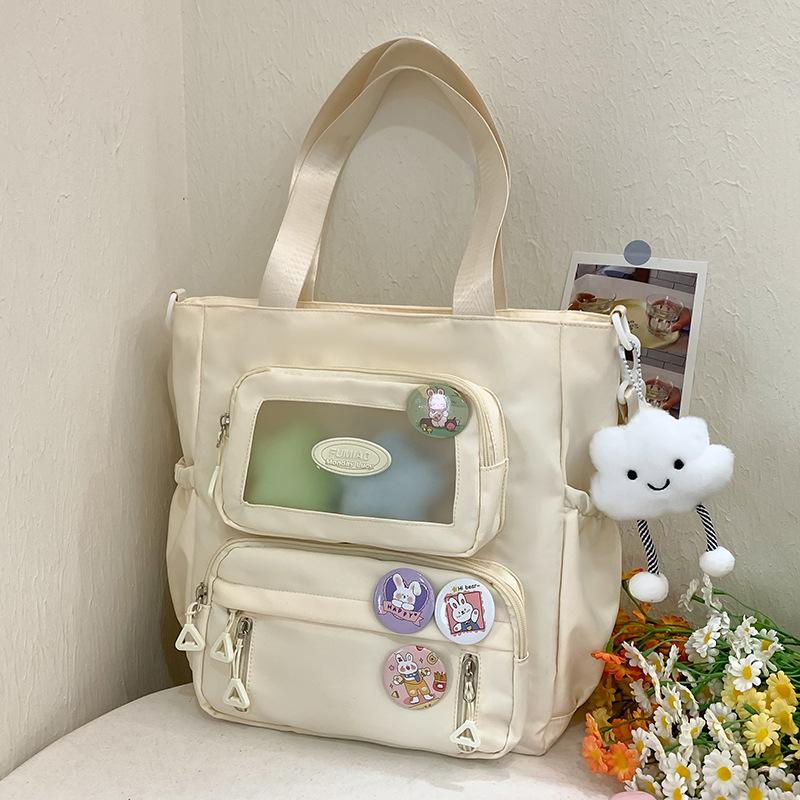 Tutorial Bag Tutorial Bag Carrying Book Bag Girls and Children Primary School Students Letter Pain Bag